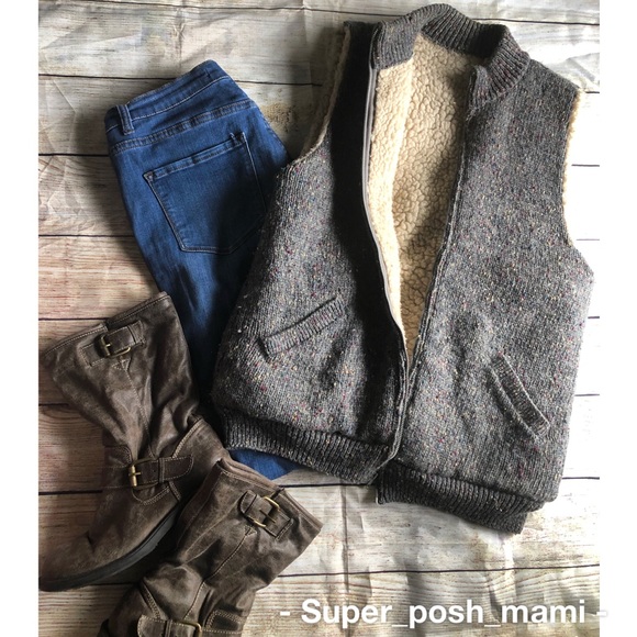 winona knits Tops - Winona knits vintage wool & sherpa vest